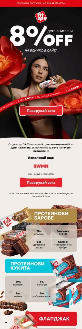 FitSpo email designed by PROGS