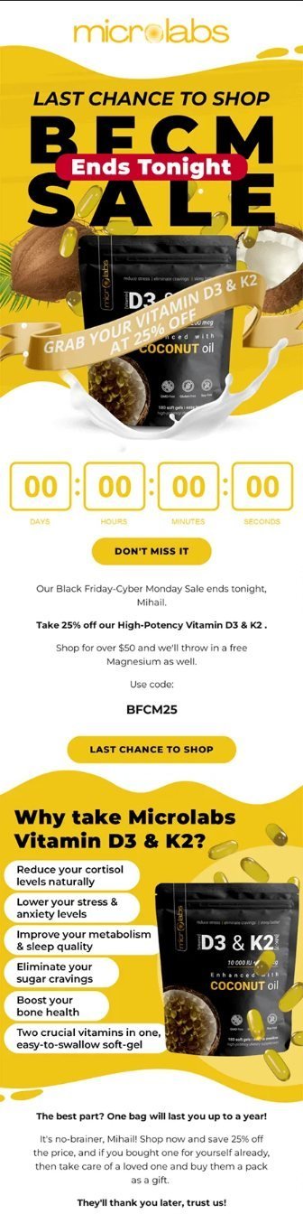 Microlabs email designed by PROGS
