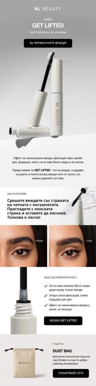 NL Beauty email designed by PROGS